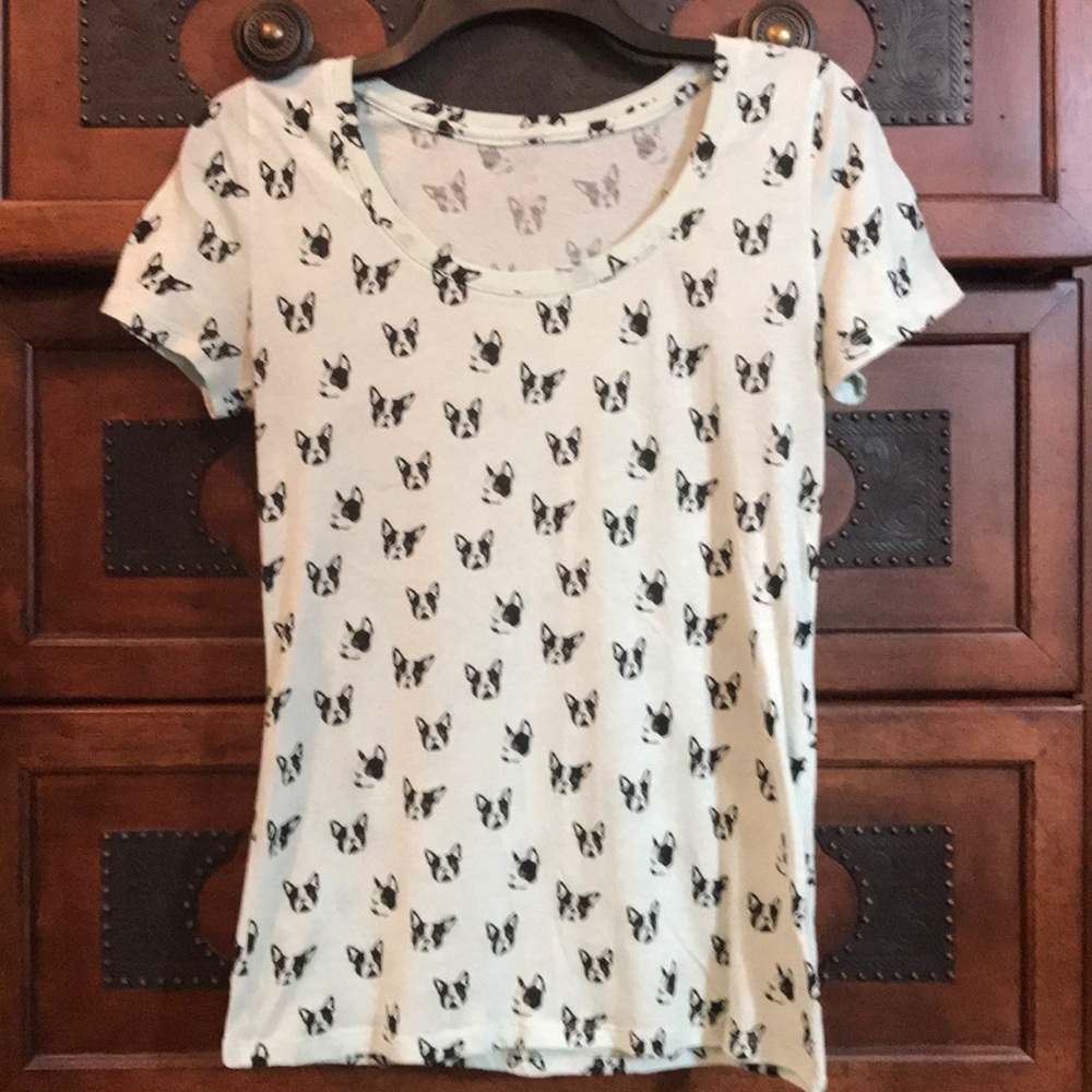 Cute mint green Boston Terrier t shirt